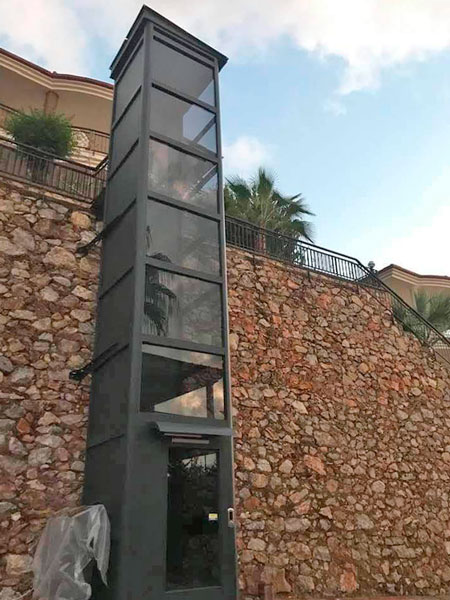 kabinli dış mekan homelift