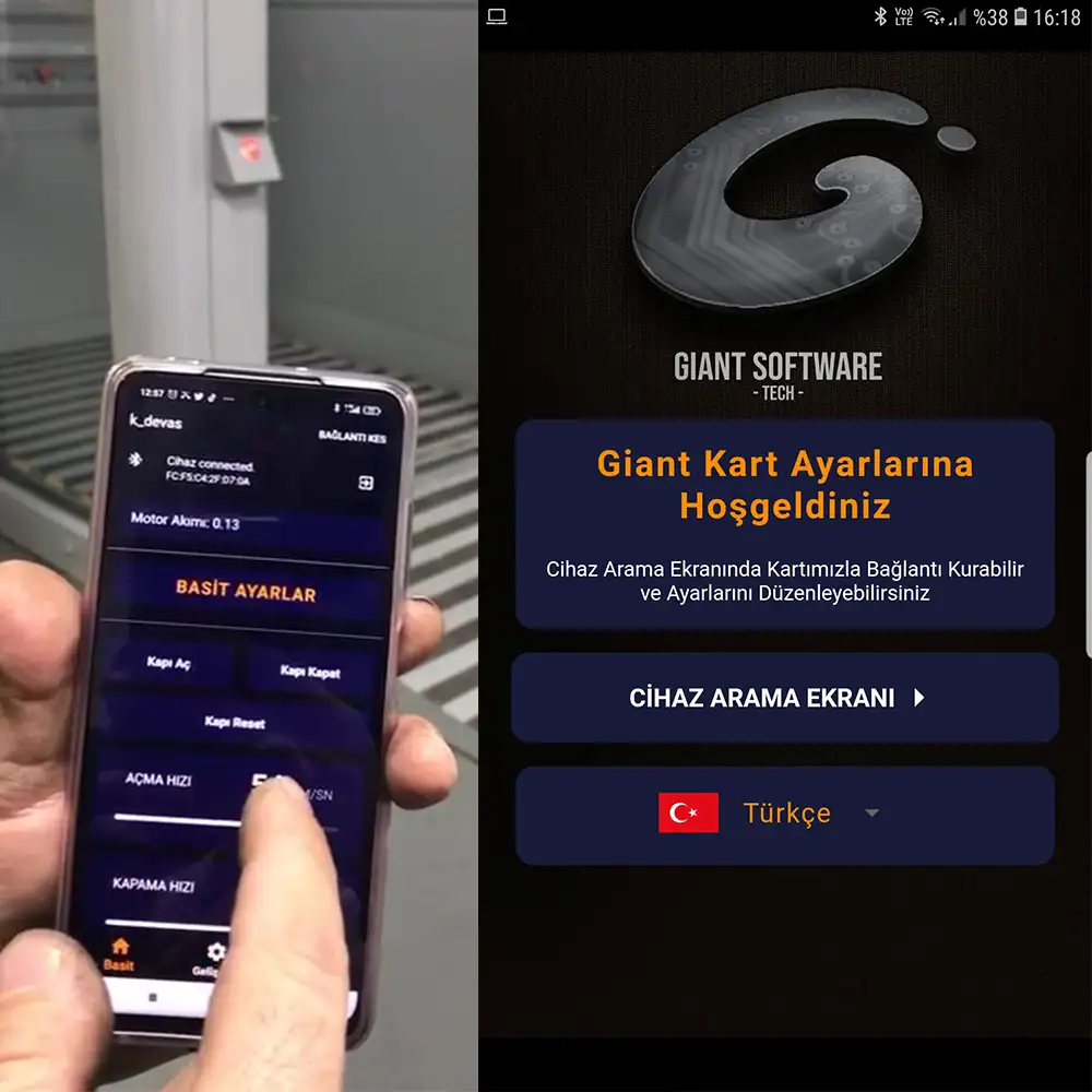 Dairesel Kapı Motoru